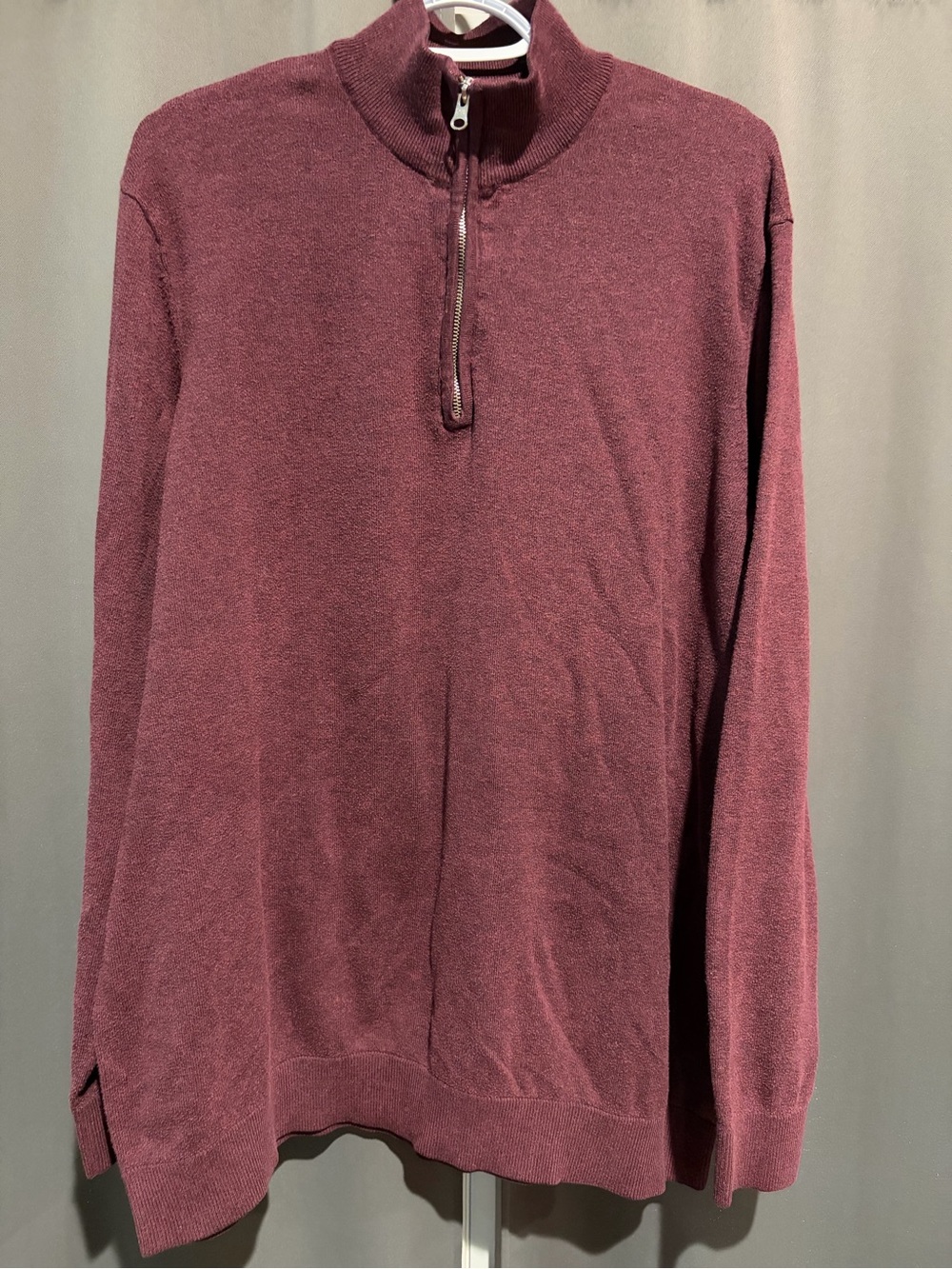 The Foundry Supply Co. Half-Zip Pullover in Burgundy